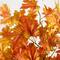 5ft. Artificial Fall Double Trunk Maple Autumn Tree in Decorative White Planter